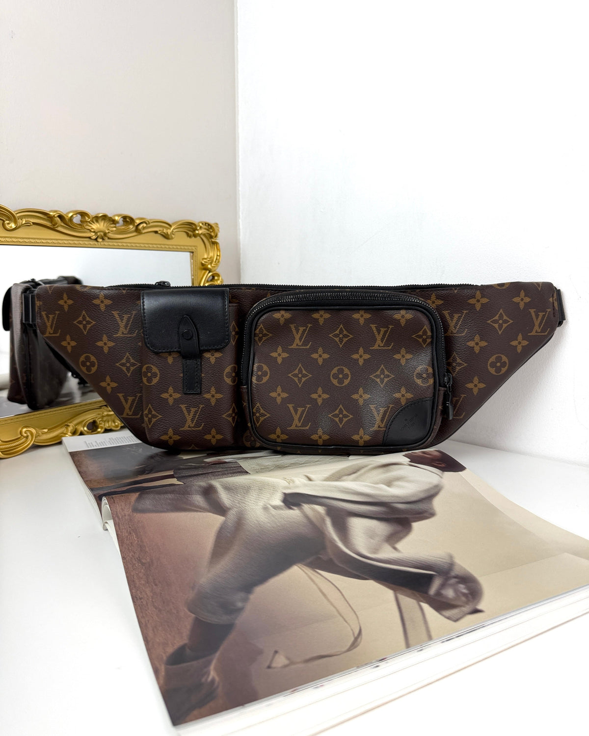 Louis Vuitton Christopher Bumbag - Monogram Macassar/ Noir - View 1