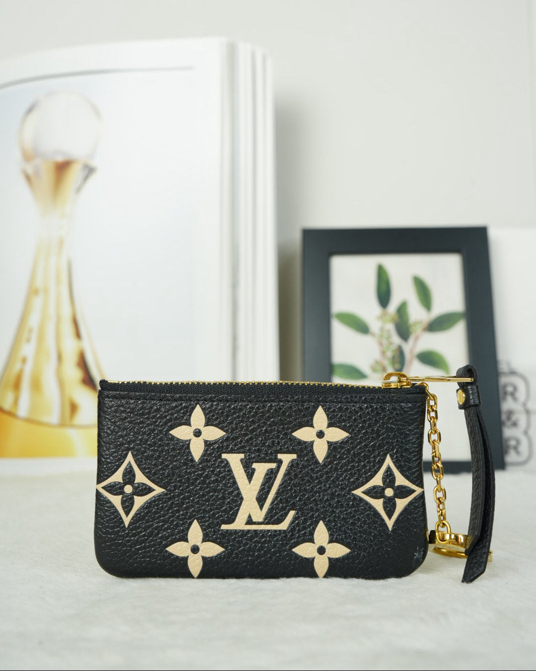 Louis Vuitton Key Pouch - Black, Beige - View 2