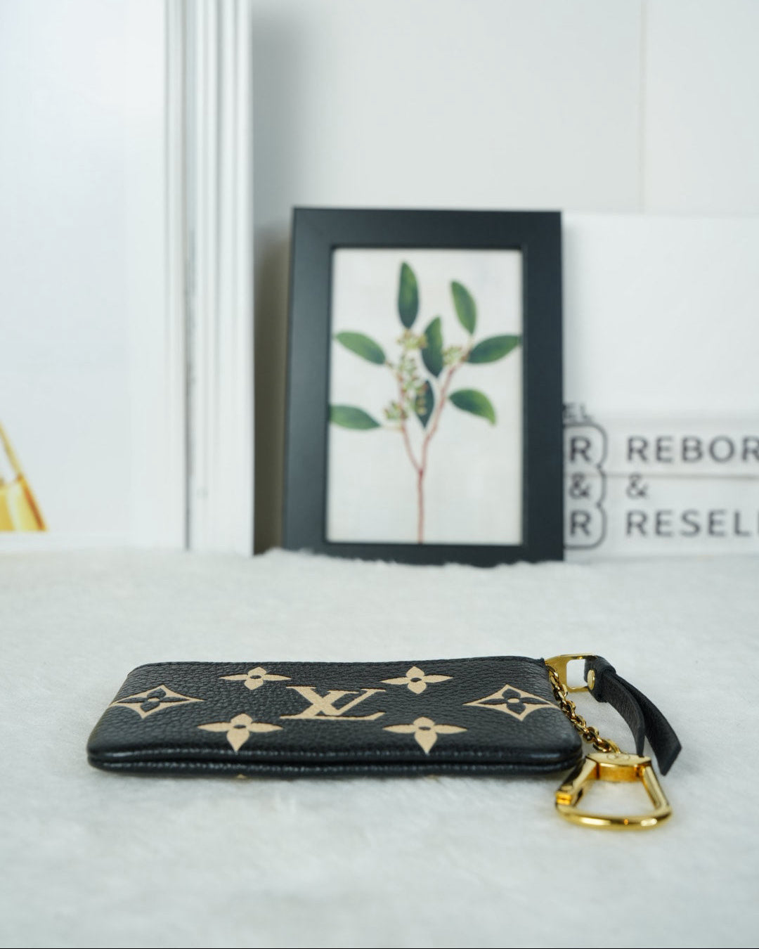 Louis Vuitton Key Pouch - Black, Beige - View 5