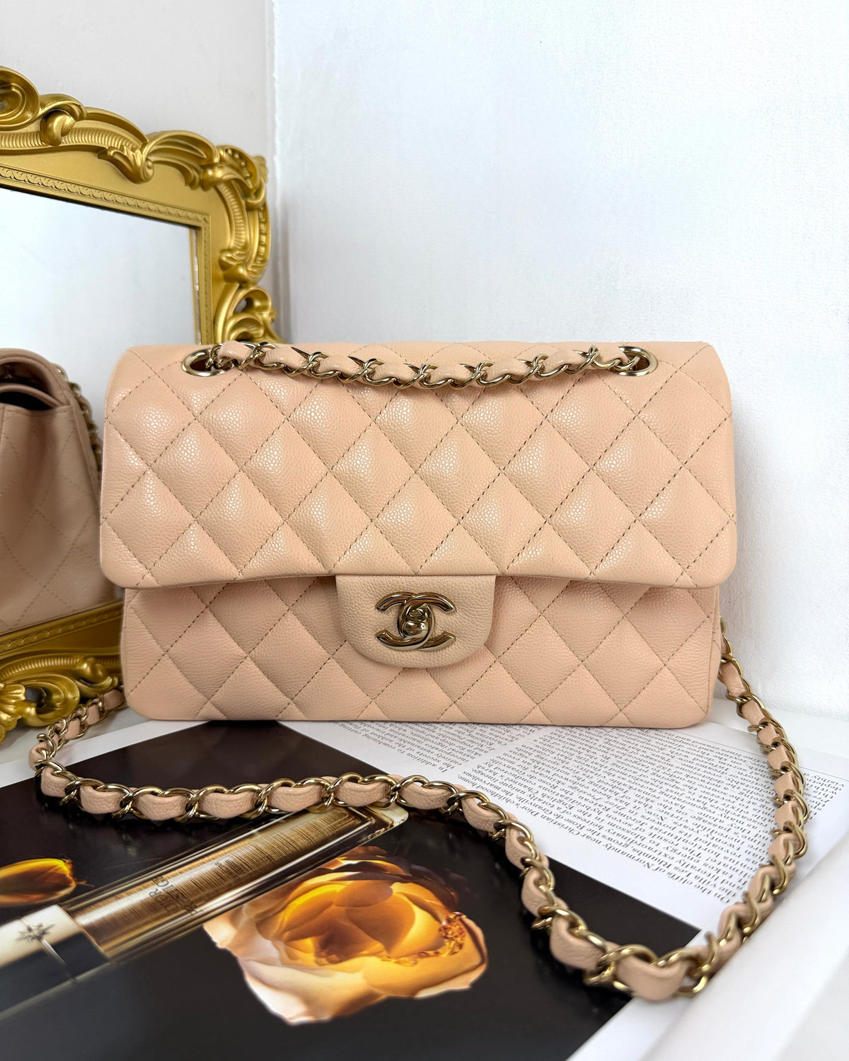 Chanel Classic Flap Bag - Beige Clair - View 1
