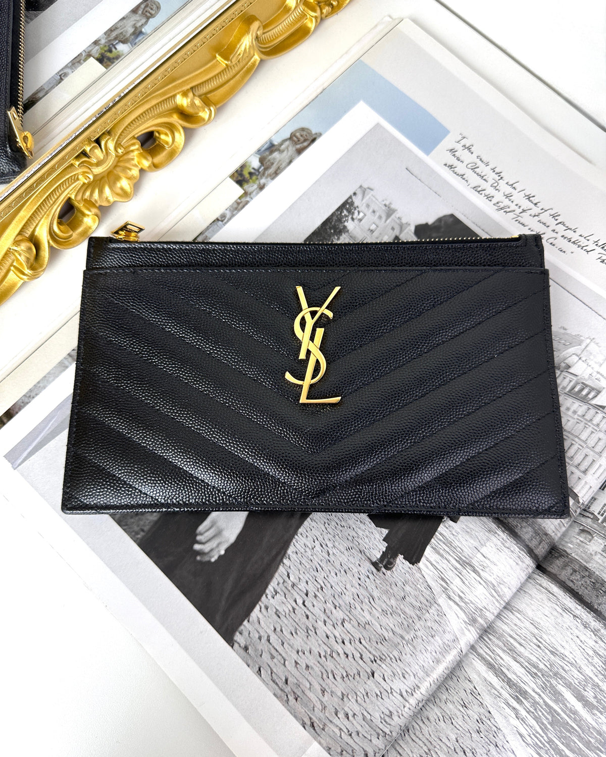Saint Laurent Monogram Bill Pouch - View 1