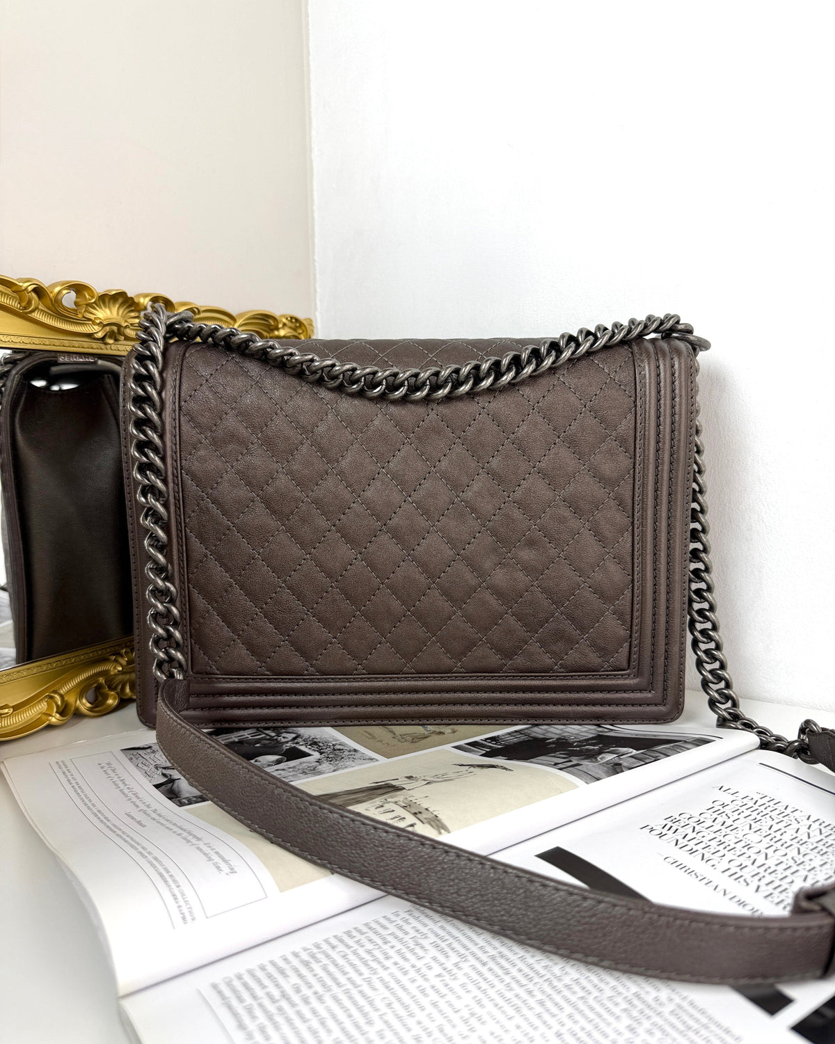 Chanel Boy Bag - Grey - View 2