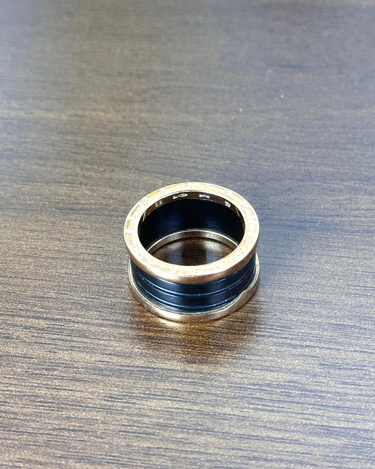 Bvlgari B.zero1 Four-Band Ring - Rose Gold And Black - View 4