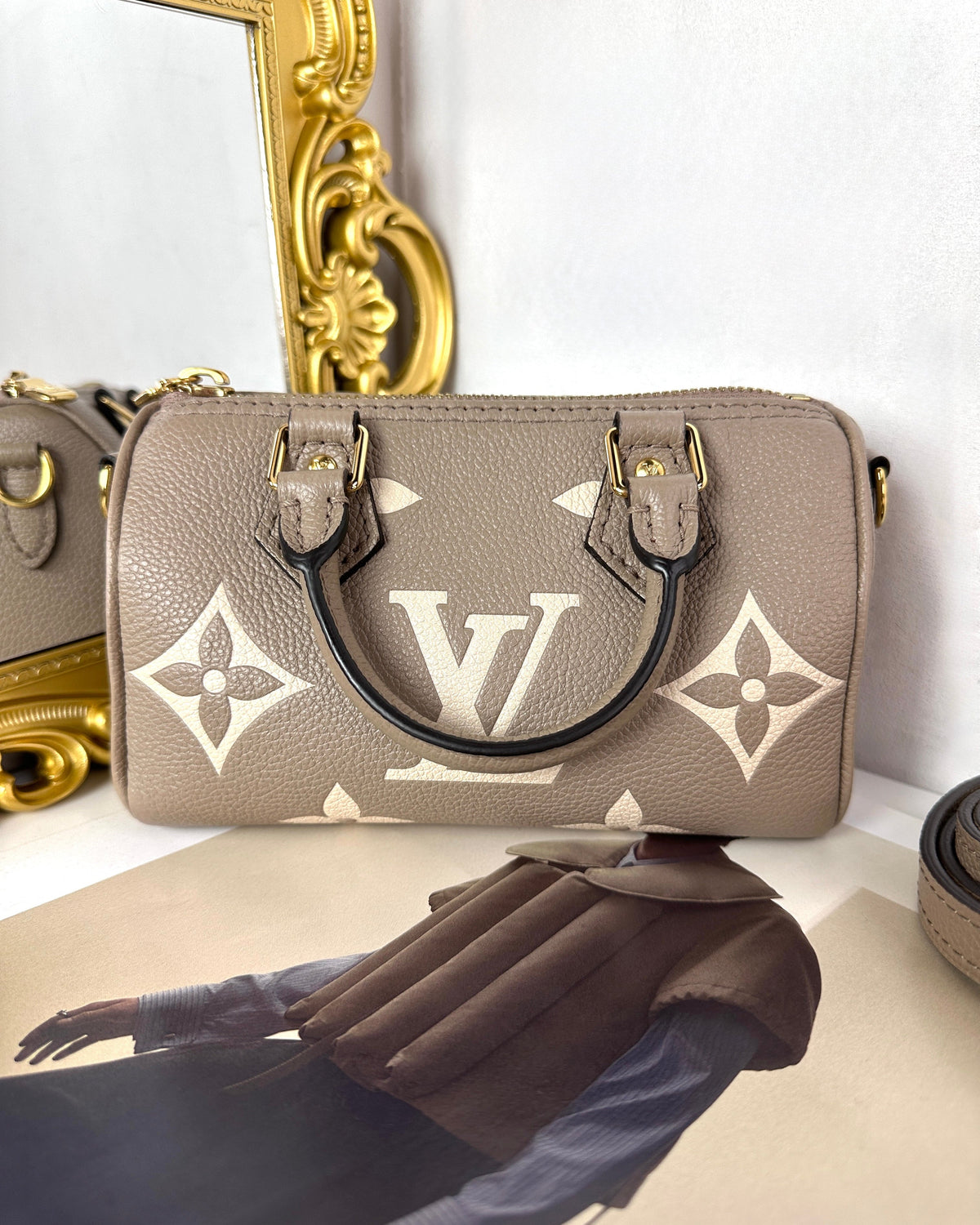 Louis Vuitton Nano Speedy Bag - Tourterelle Grey - View 2