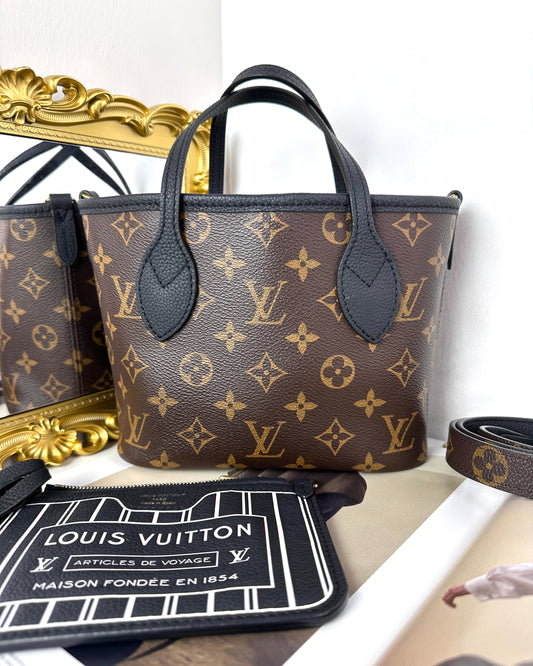Louis Vuitton Neverfull Bandoulière Inside Out BB Bag - Black, Monogram - View 1