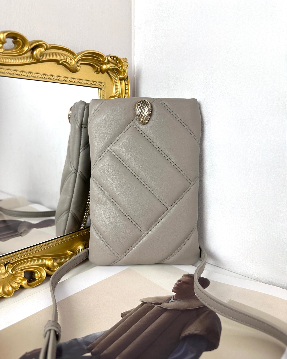 Bvlgari Serpenti Cabochon Phone Case - Grey - View 1