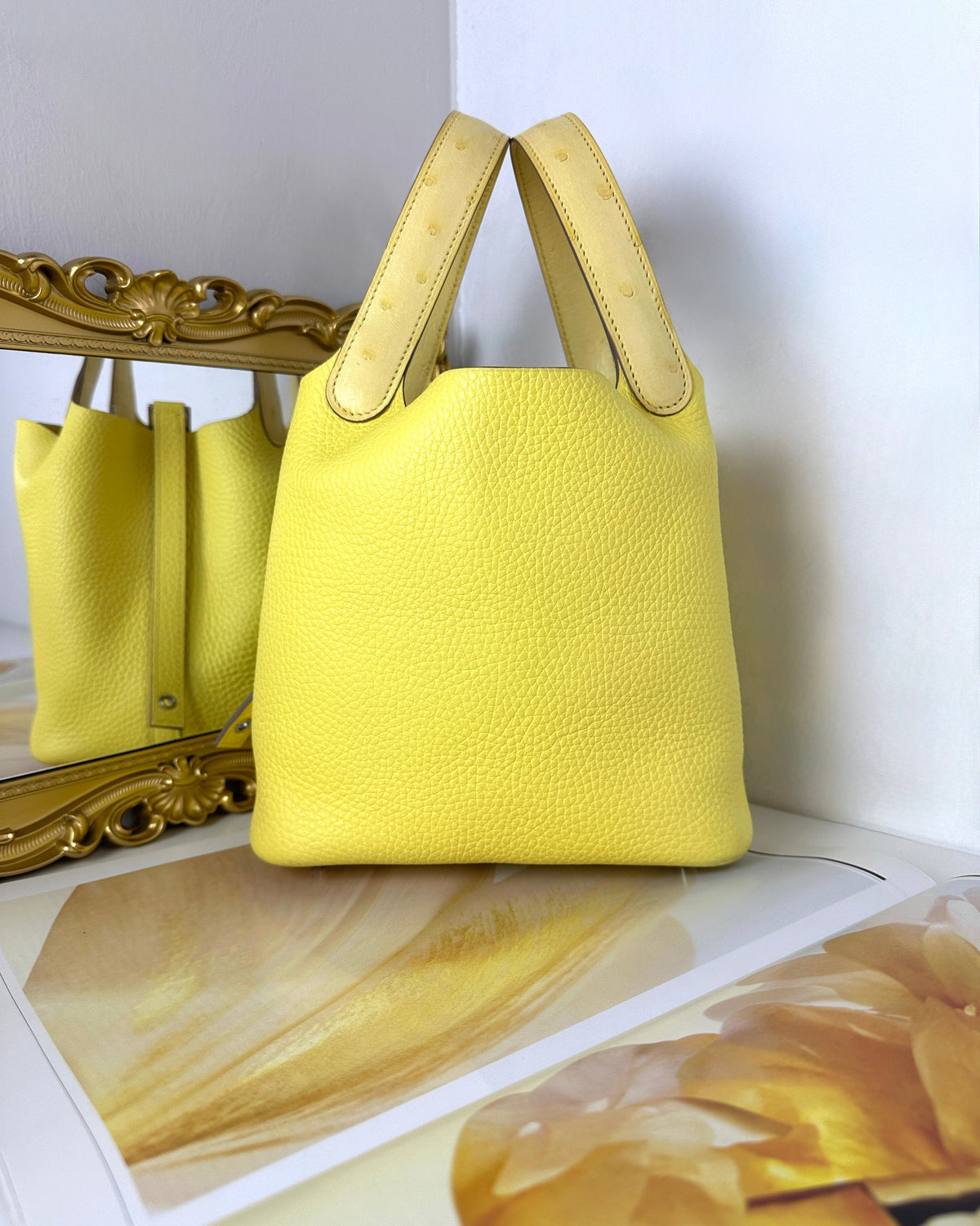 Hermès Picotin Lock 18 Touch Bag - Jaune Citron (Lemon Yellow) - View 1