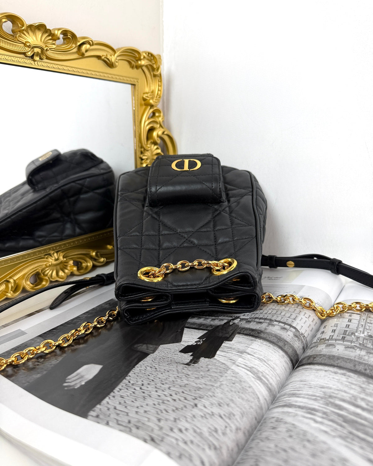 Dior Caro Multicarry Bag - Black - View 6