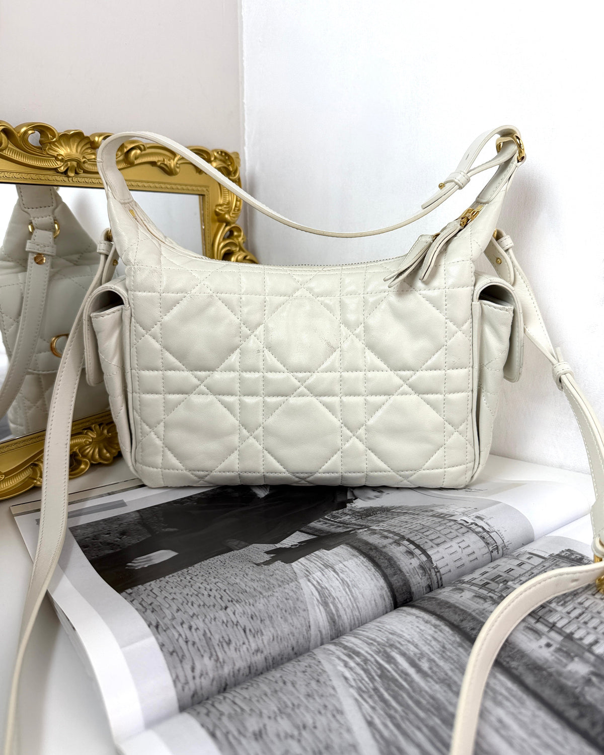 Dior D-Dream Bag - Latte White/ Off-White - View 1