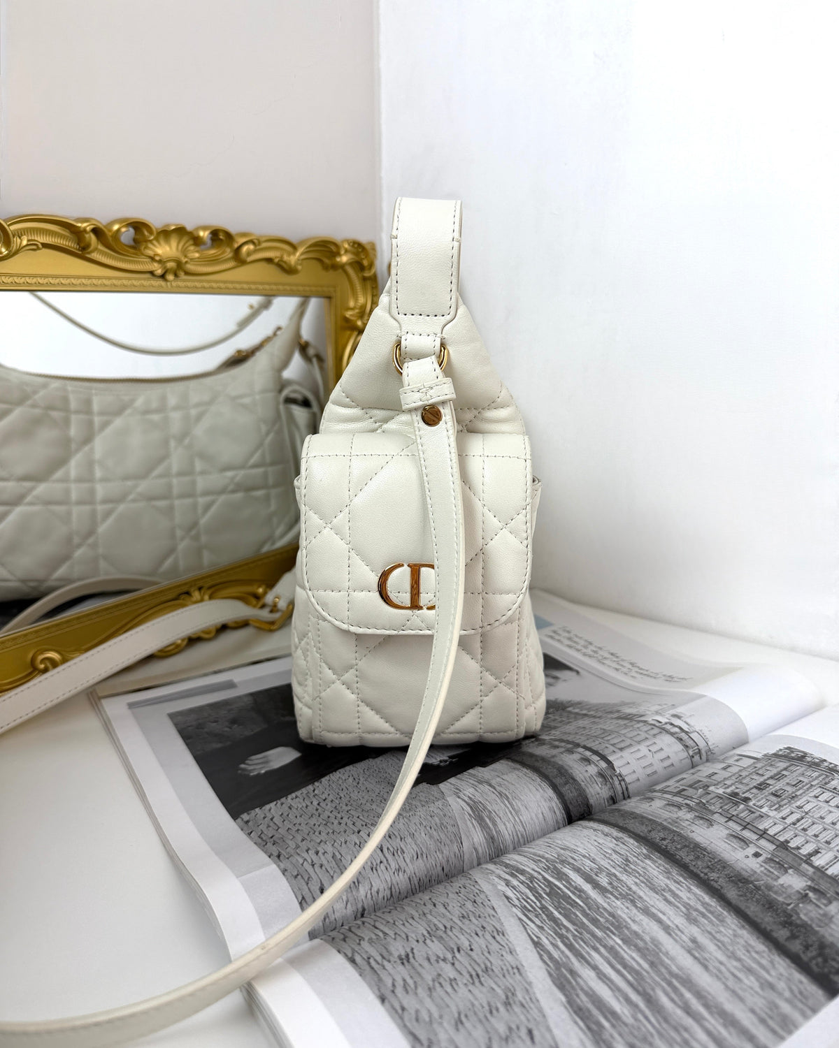 Dior D-Dream Bag - Latte White/ Off-White - View 3