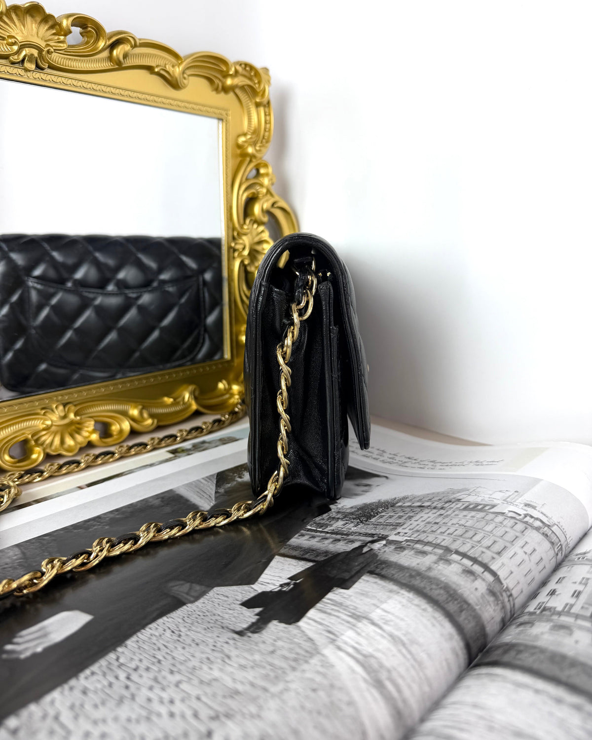 Chanel Wallet on Chain - Black - View 3