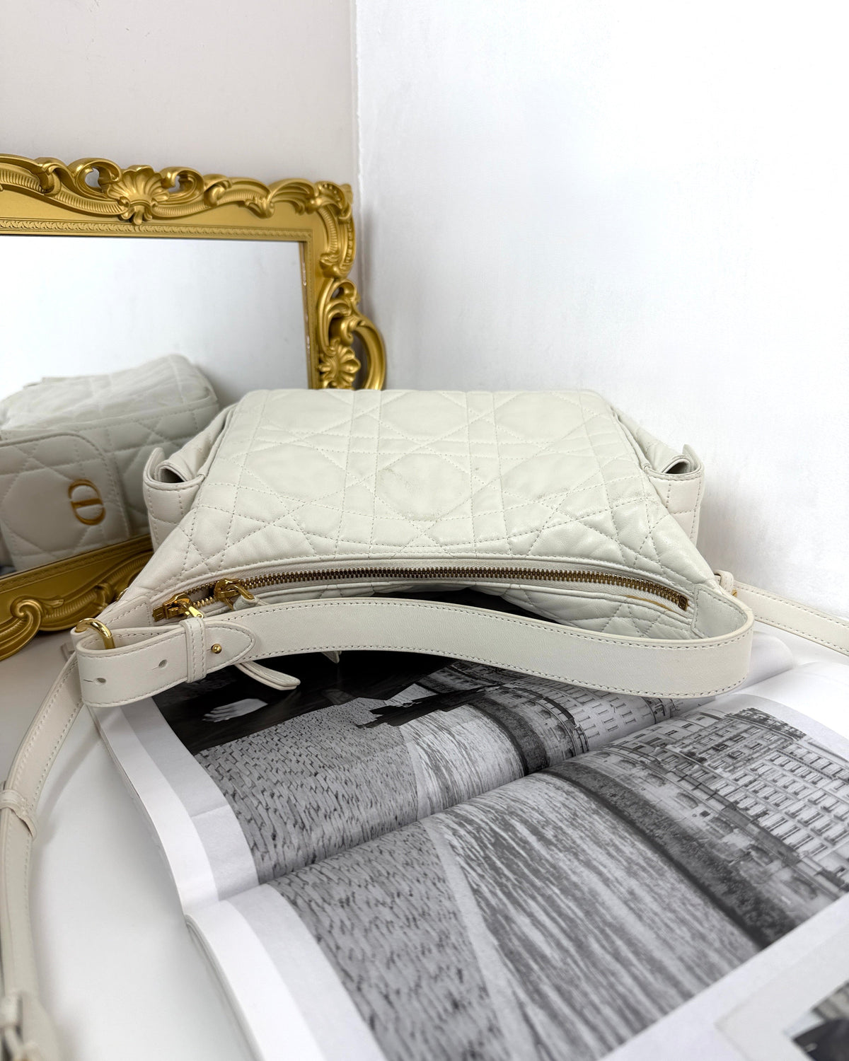 Dior D-Dream Bag - Latte White/ Off-White - View 6