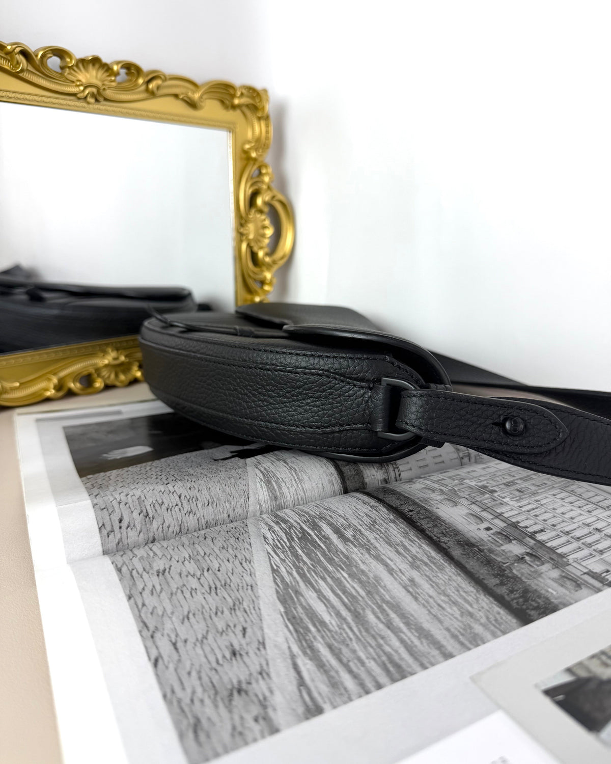 Dior Saddle Crossbody Bag - Black - View 4
