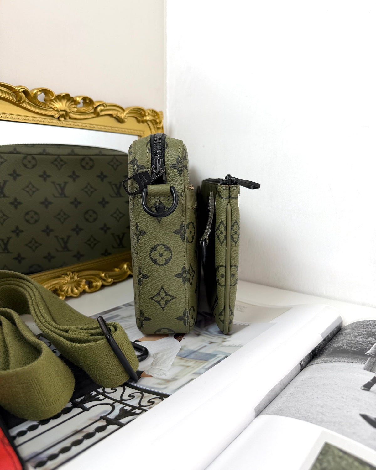 Louis Vuitton Trio Messenger - Khaki Green - View 3
