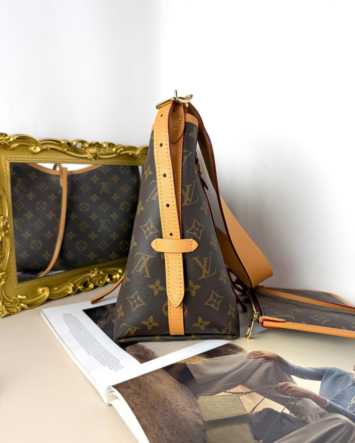 Louis Vuitton CarryAll PM Bag - Monogram Brown - View 3