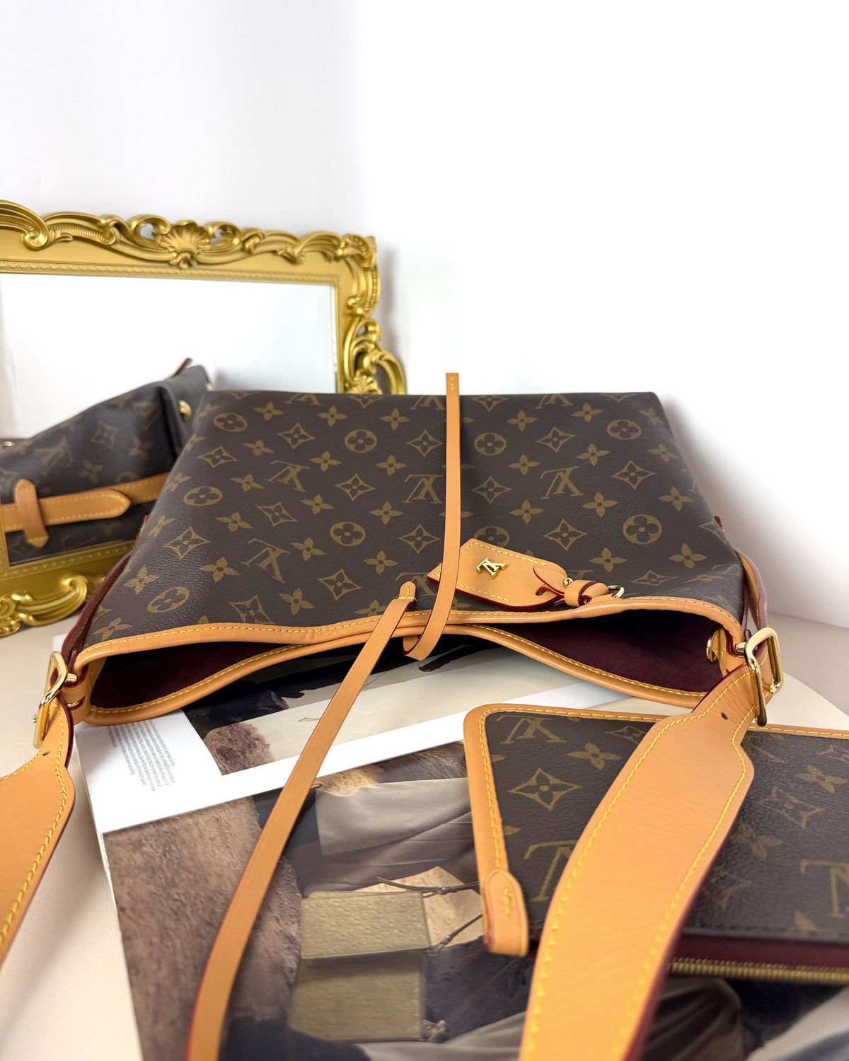 Louis Vuitton CarryAll PM Bag - Monogram Brown - View 6