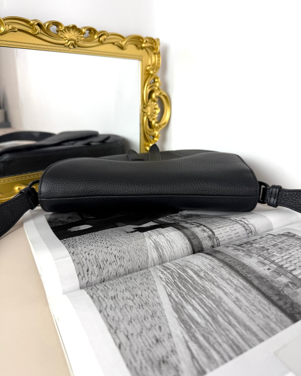 Dior Saddle Crossbody Bag - Black - View 6