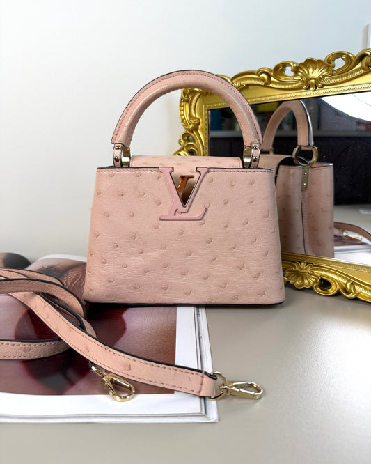 Louis Vuitton Capucines Mini Bag - Ostrich Leather - View 1