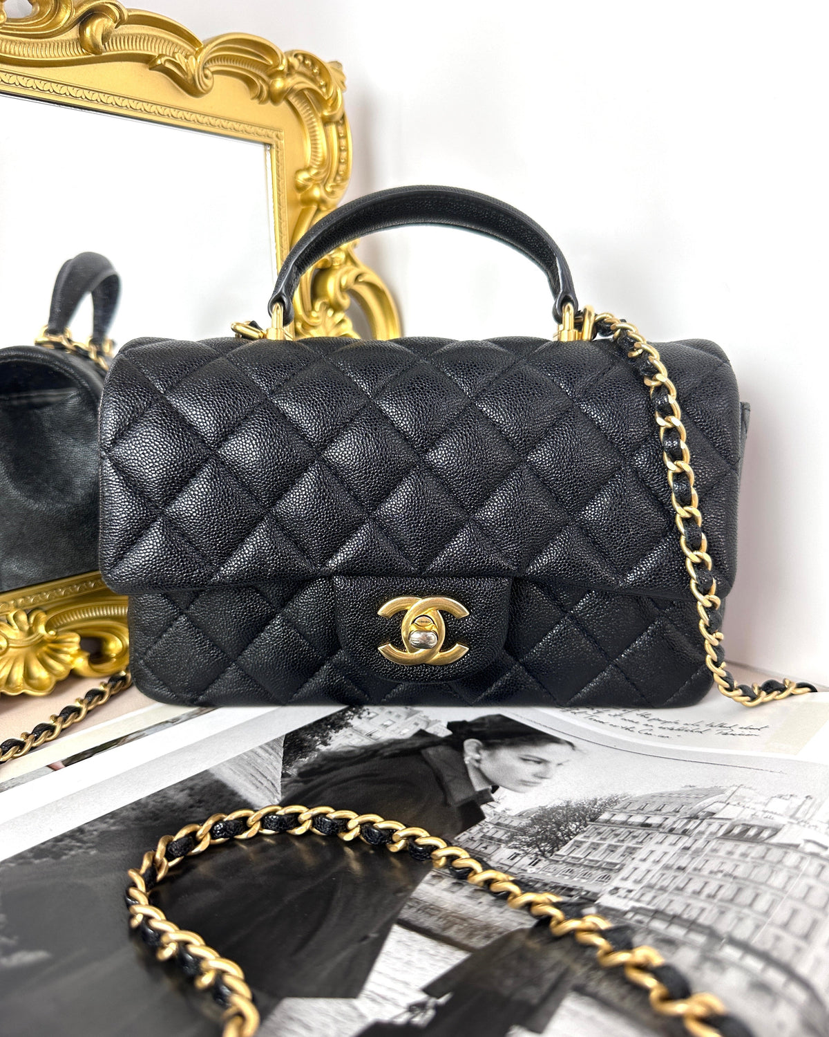 Chanel Mini Flap Bag with Top Handle - View 1