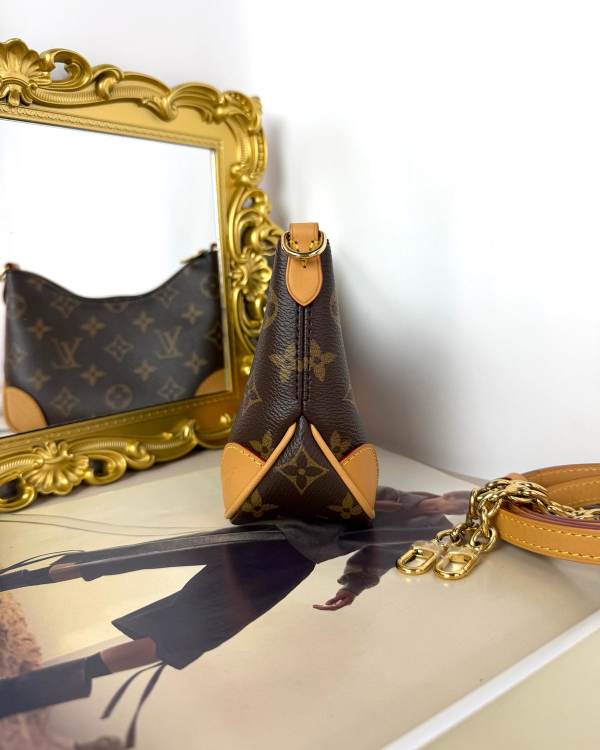Louis Vuitton Nano Boulogne Bag - Monogram, Natural - View 3