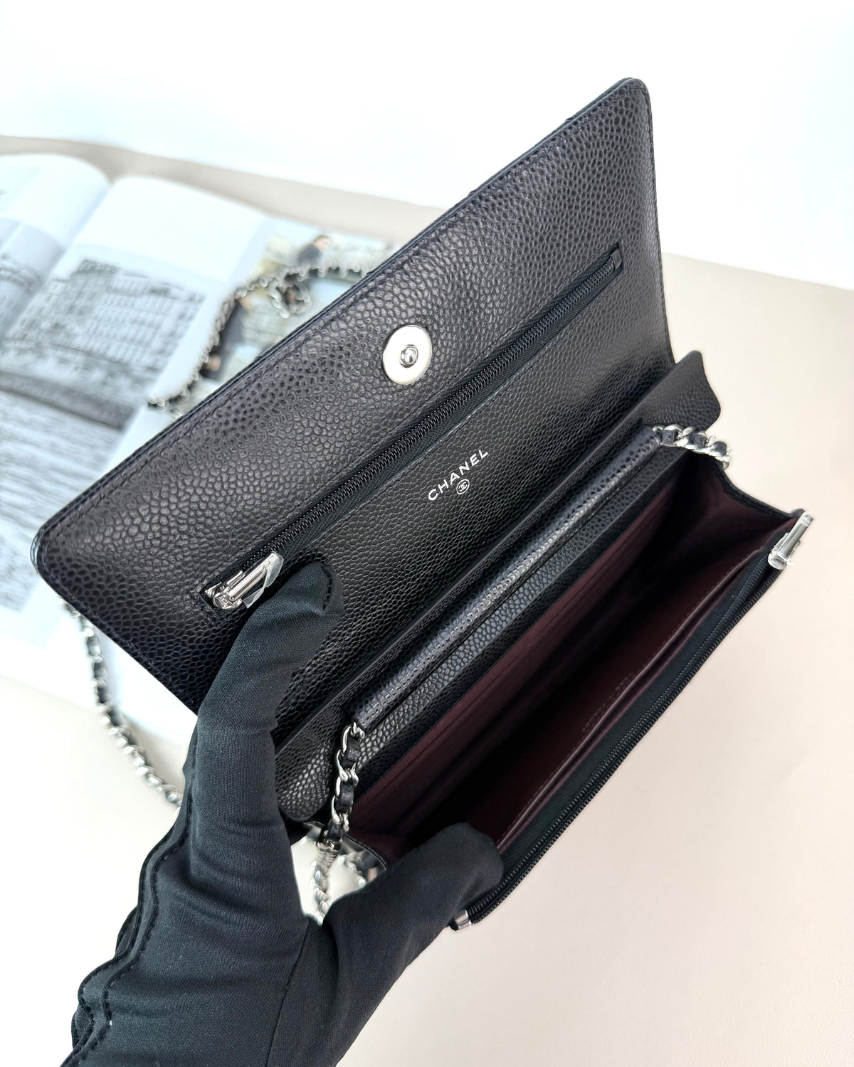 Chanel Classic Wallet on Chain - View 7