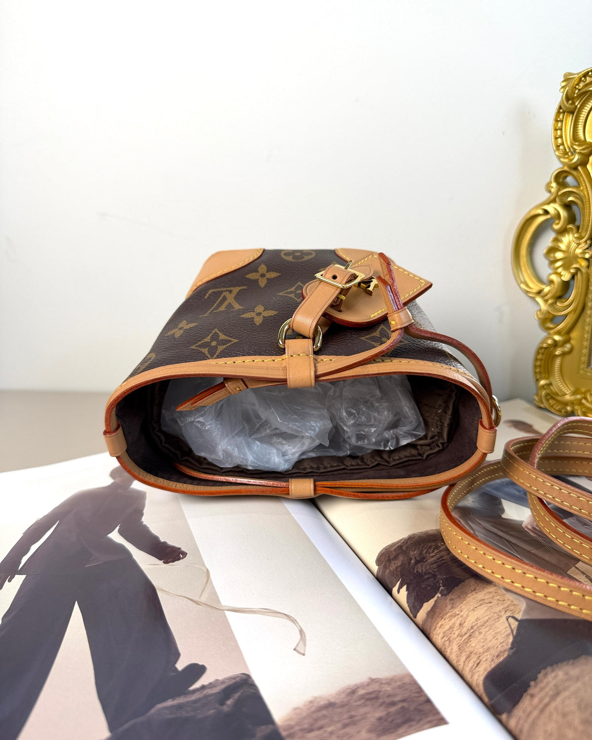 Louis Vuitton Noé Purse Bag - Brown Monogram - View 6