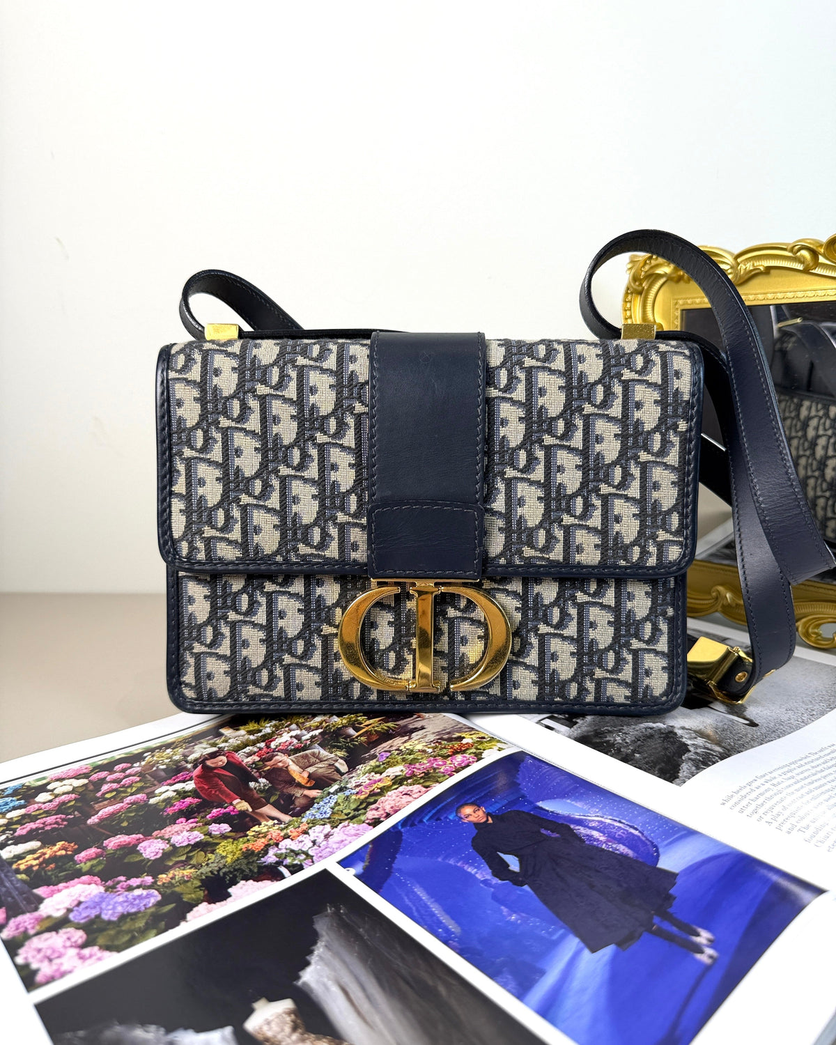 Dior 30 Montaigne Bag - Navy Blue - View 1