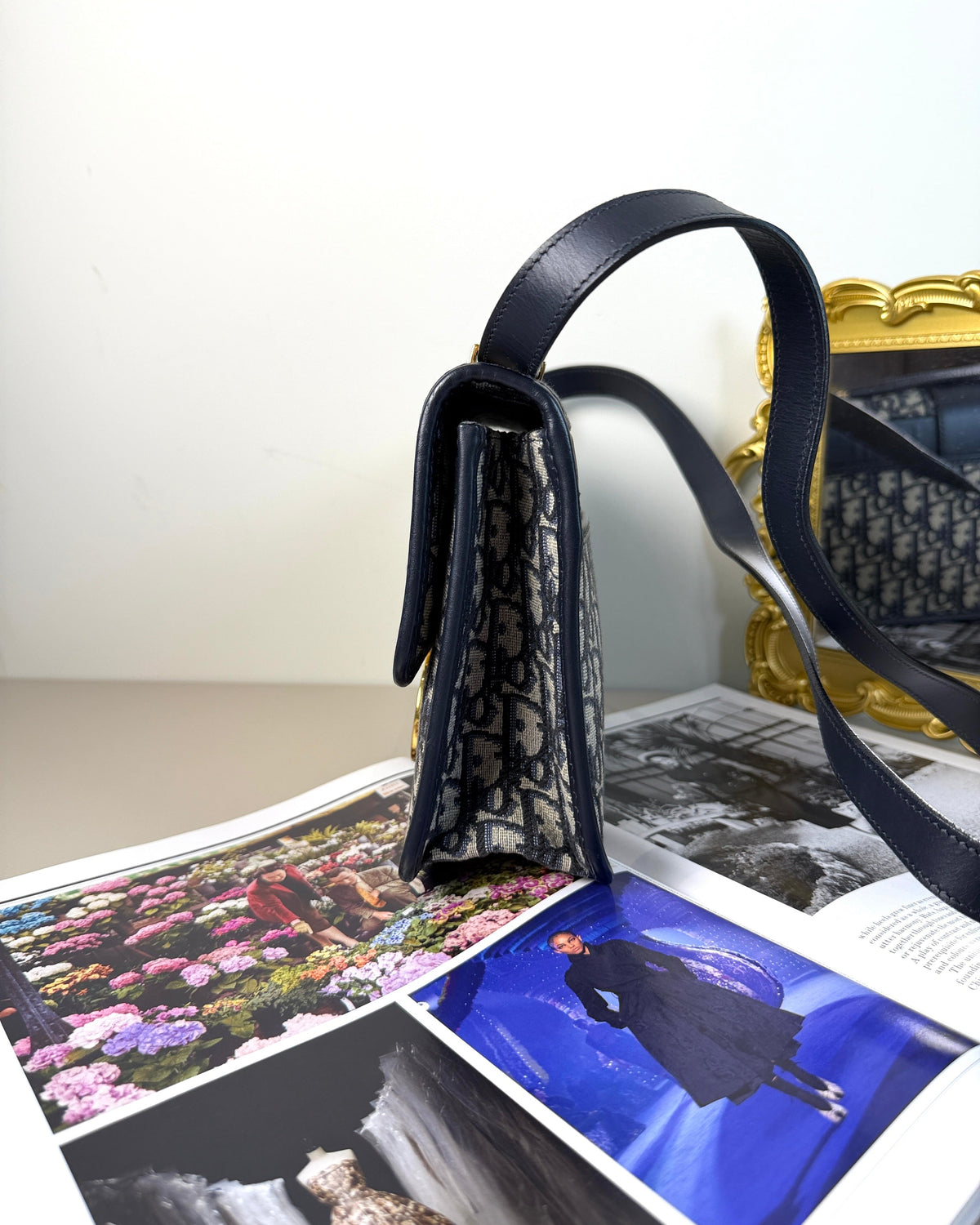 Dior 30 Montaigne Bag - Navy Blue - View 4