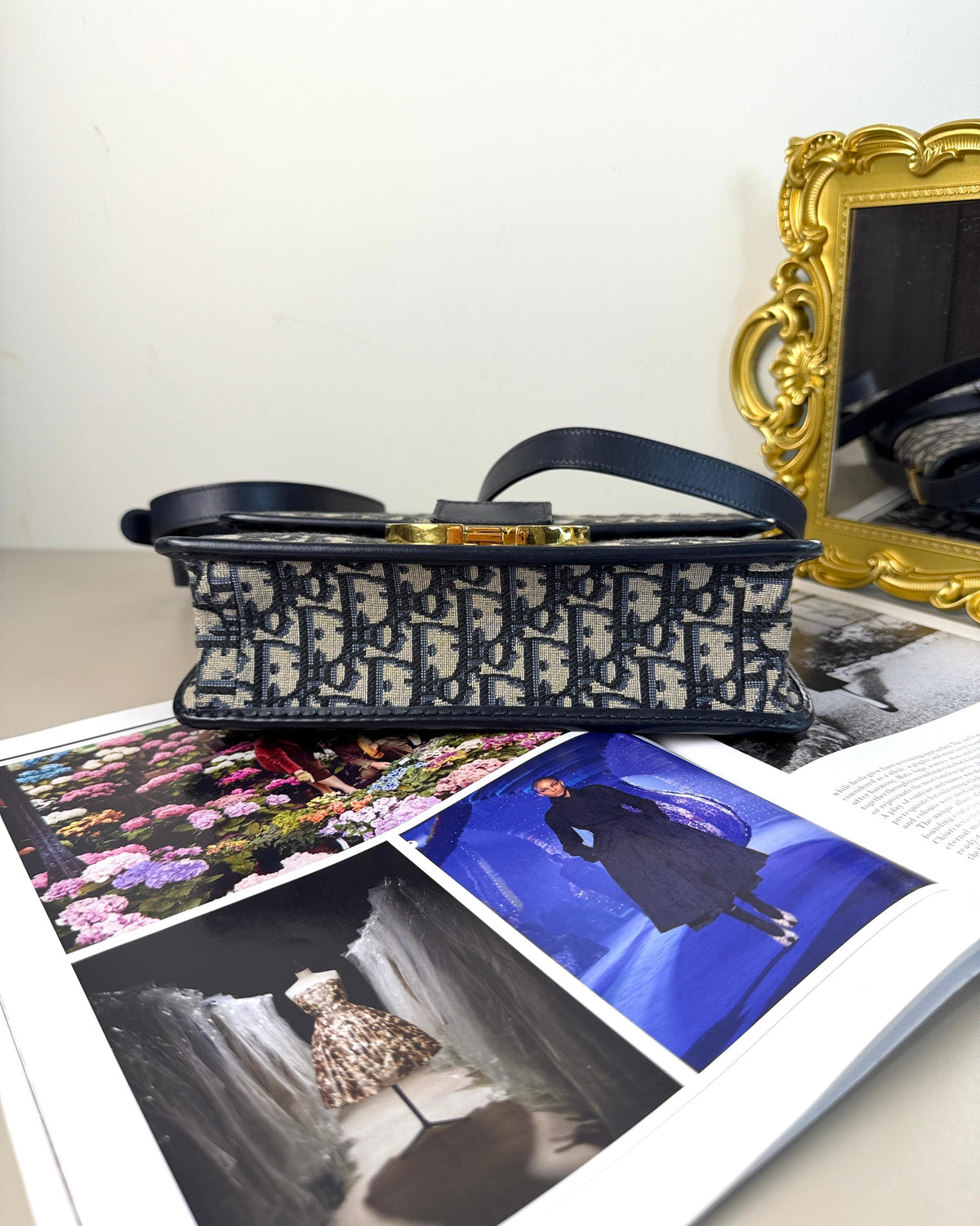 Dior 30 Montaigne Bag - Navy Blue - View 5