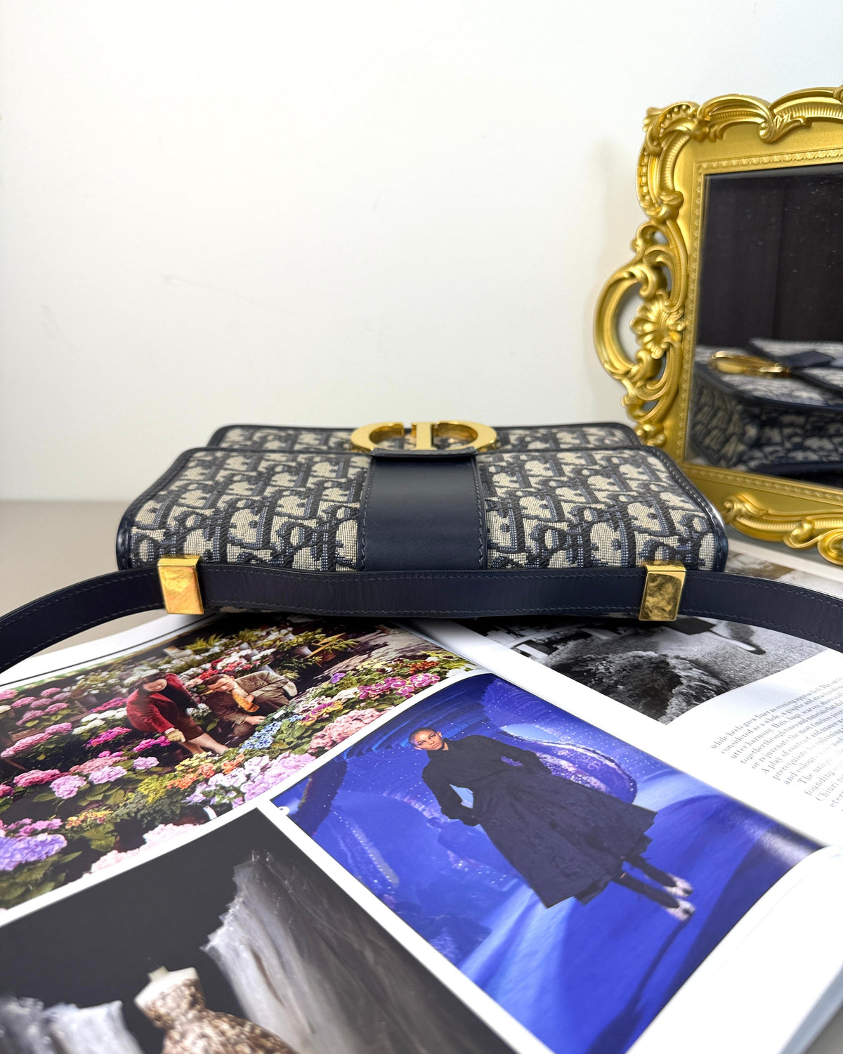 Dior 30 Montaigne Bag - Navy Blue - View 6