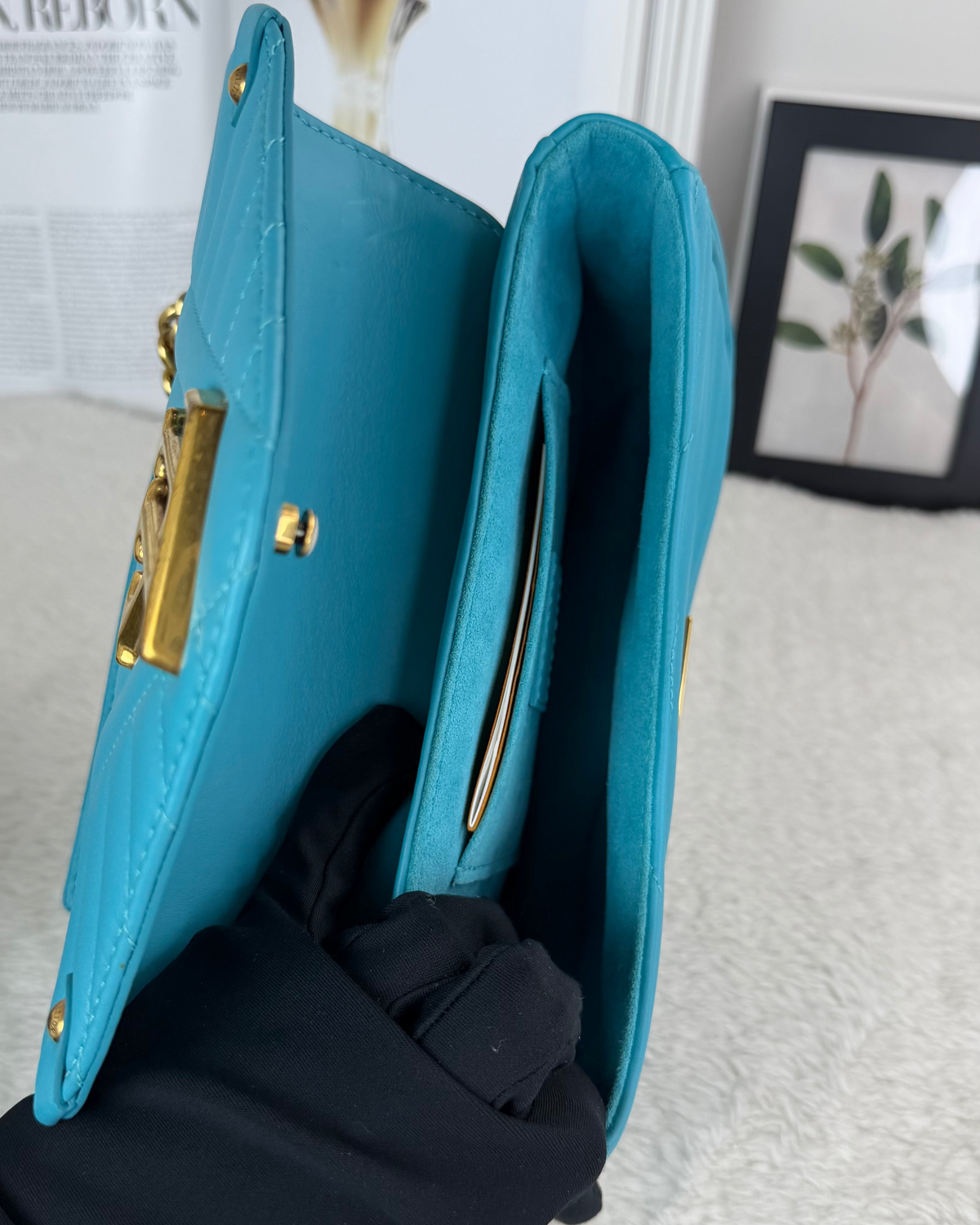 Louis Vuitton New Wave Chain Bag - Turquoise Blue - View 6