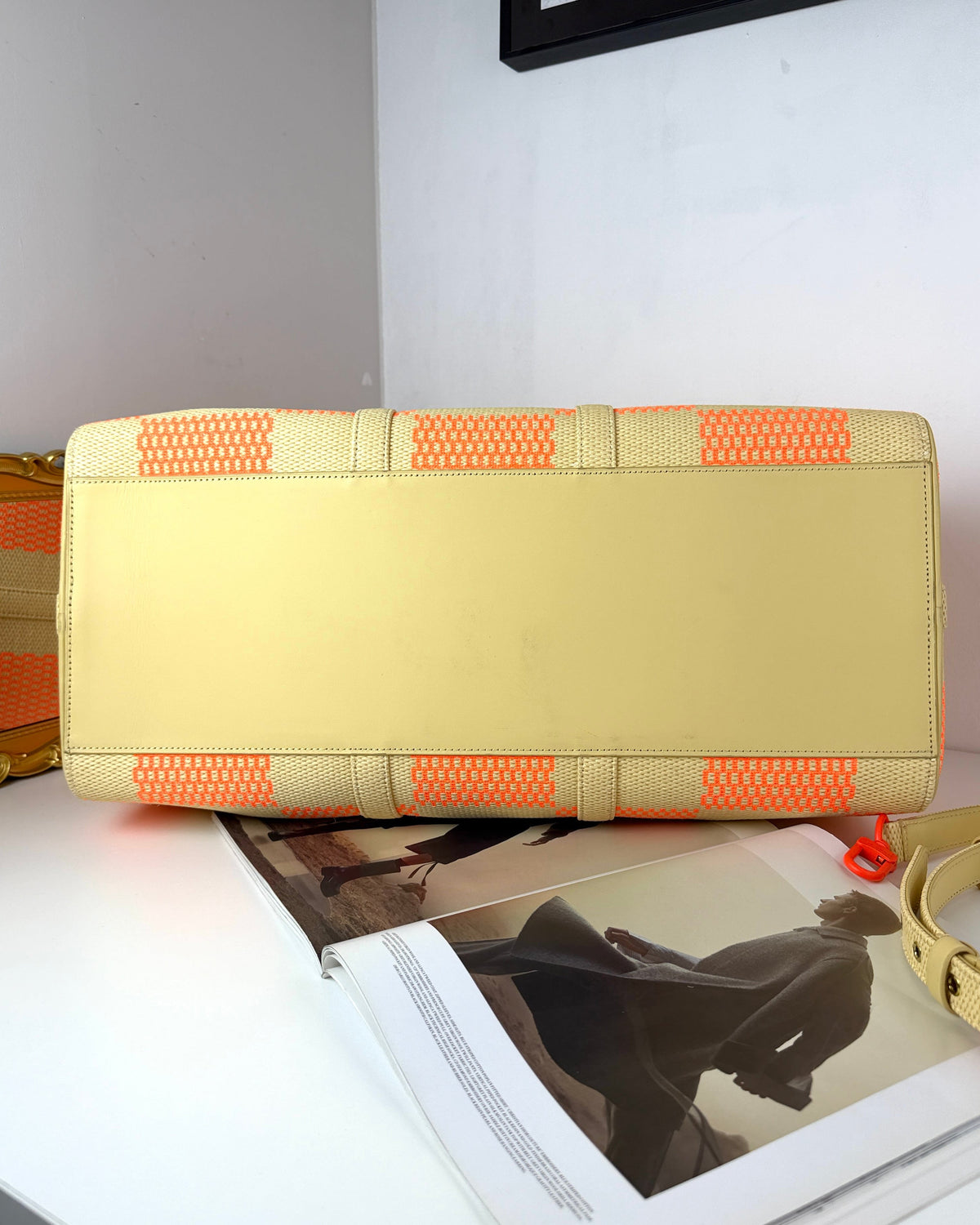 Louis Vuitton Damier Giant Keepall Bandoulière 50 Bag - Beige/ Orange - View 5