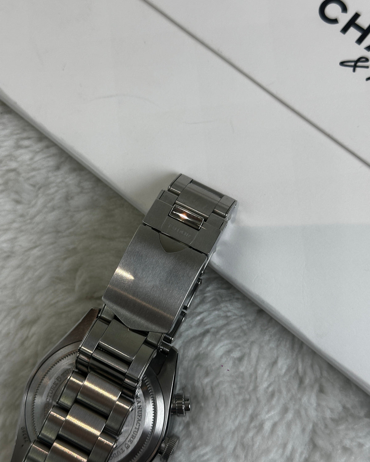Tudor Black Bay Chrono Watch - Black, White - View 9