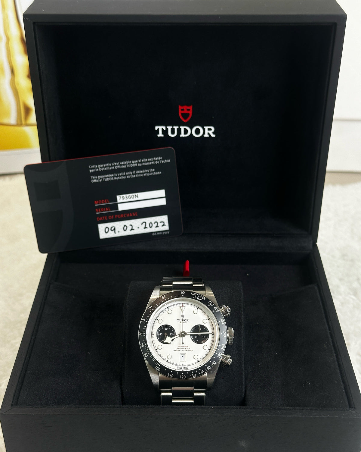 Tudor Black Bay Chrono Watch - Black, White - View 2