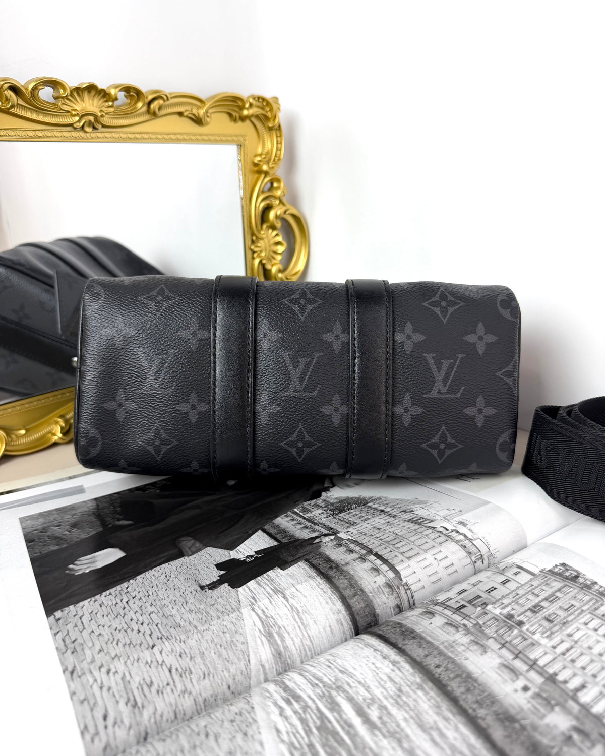Louis Vuitton Keepall Bandoulière 25 Bag - Monogram Eclipse - View 5