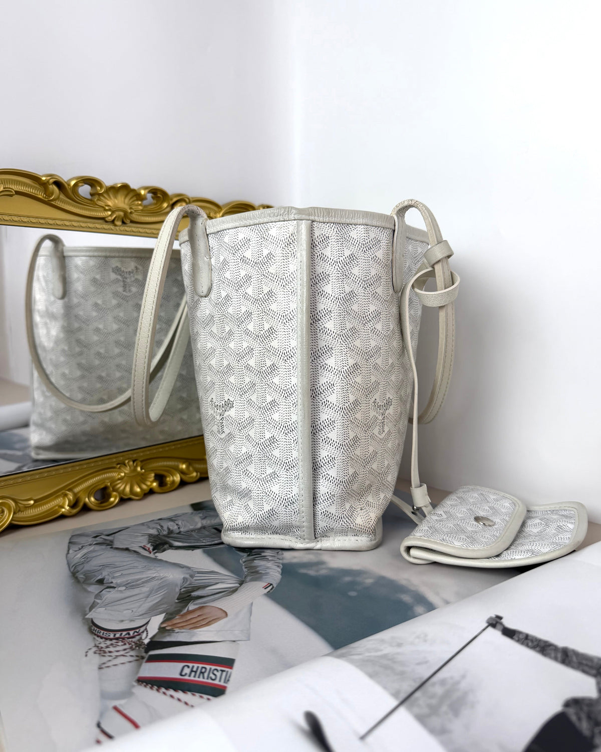 Goyard Anjou Tote Mini - White - View 4