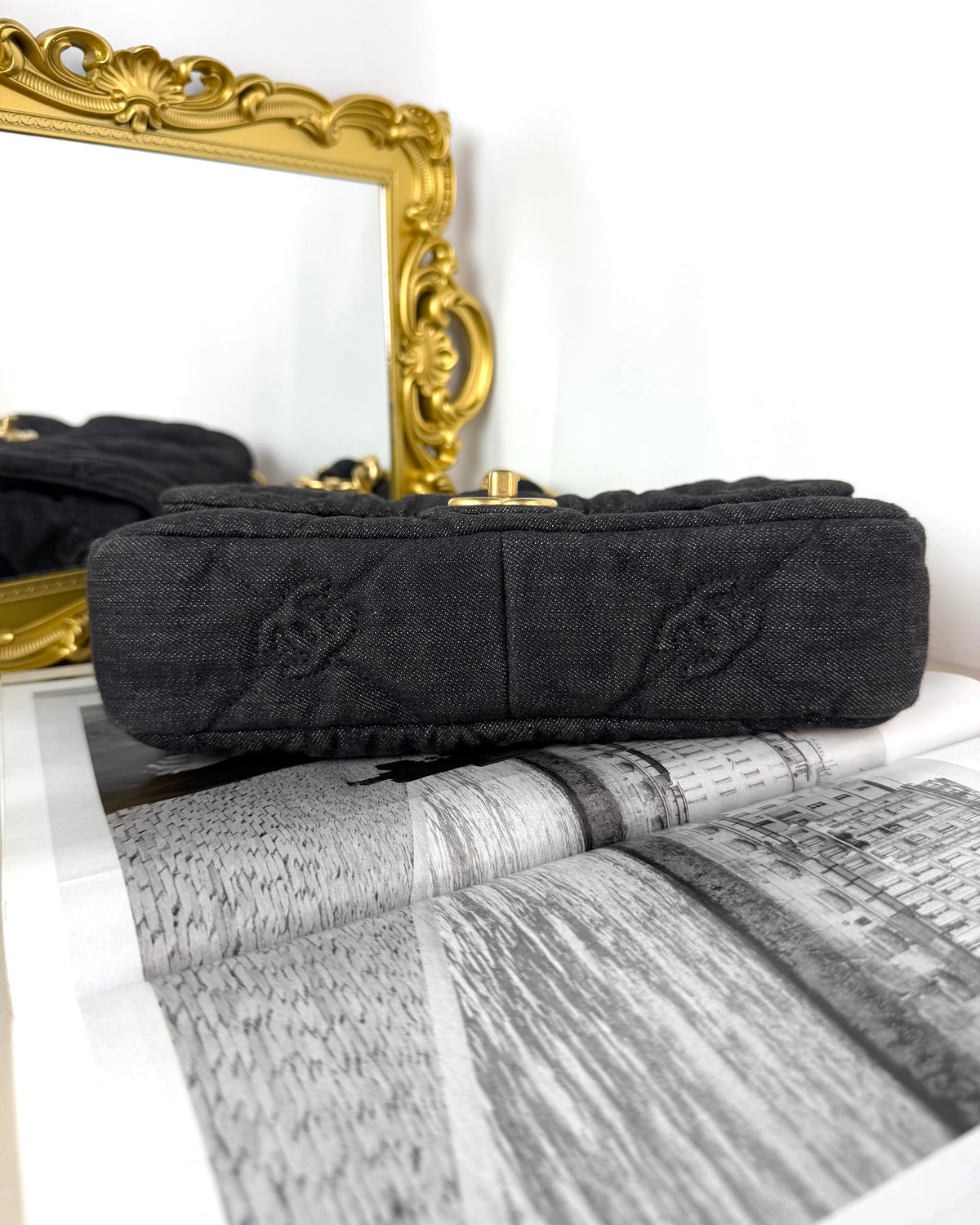 Chanel CC Quilted Denim Funky Town Flap Bag - View 5