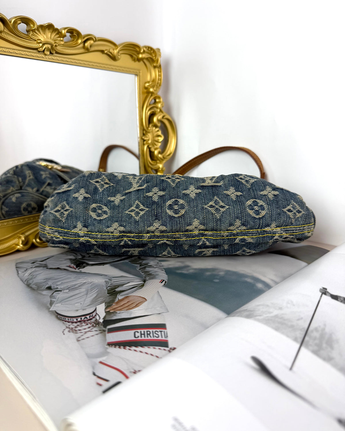 Louis Vuitton Monogram Denim Mini Pleaty Shoulder Bag - Blue - View 5