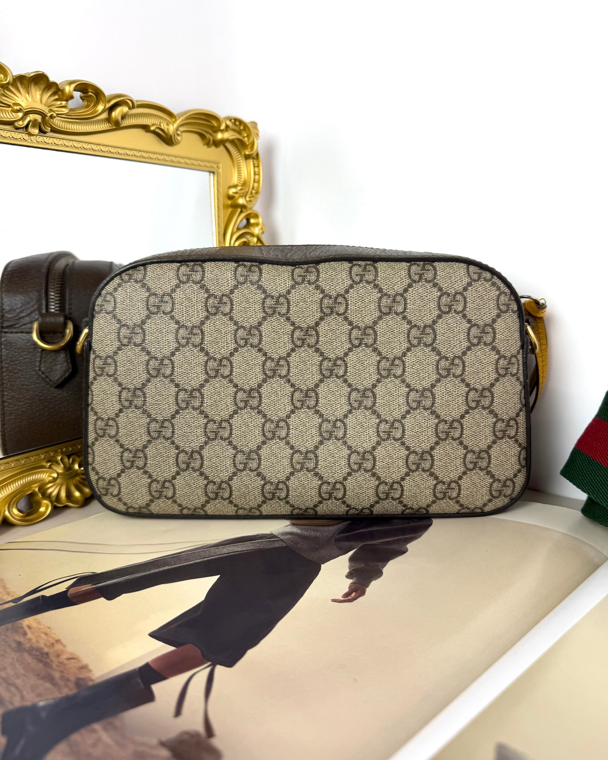 Gucci Neo Vintage GG Supreme Messenger Bag - Beige, Ebony - View 2