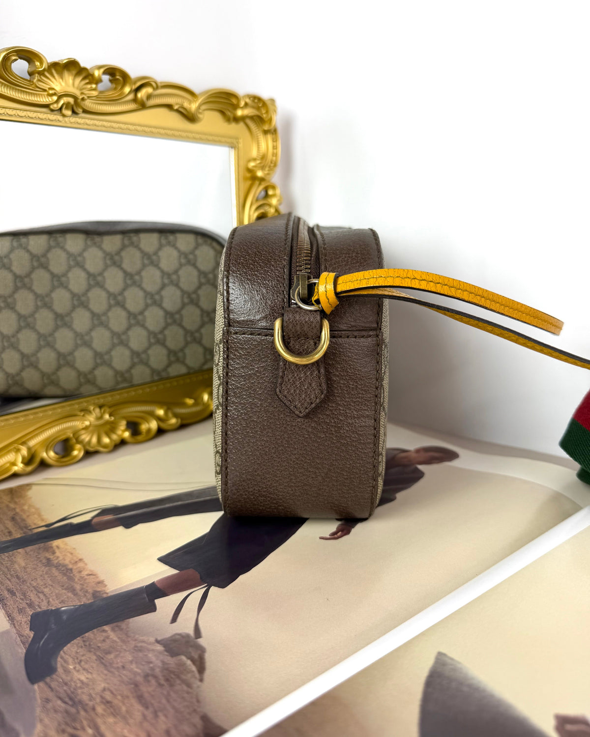 Gucci Neo Vintage GG Supreme Messenger Bag - Beige, Ebony - View 3