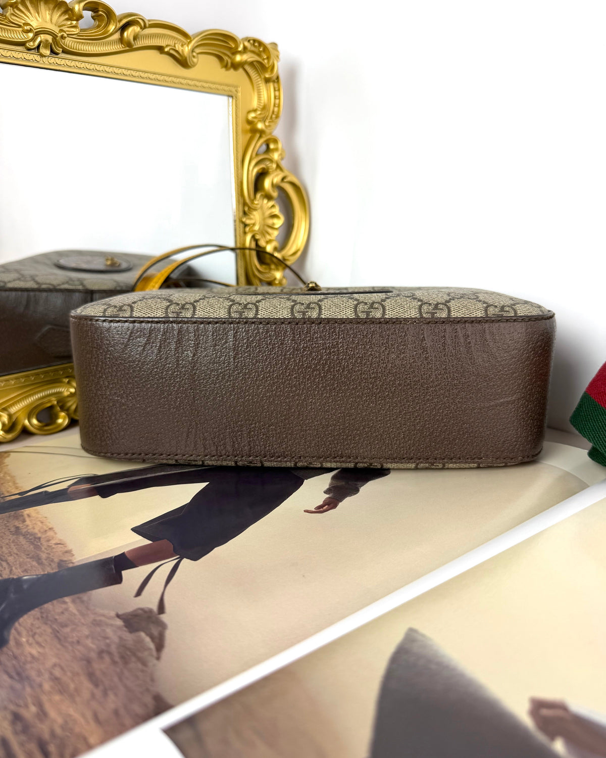 Gucci Neo Vintage GG Supreme Messenger Bag - Beige, Ebony - View 5