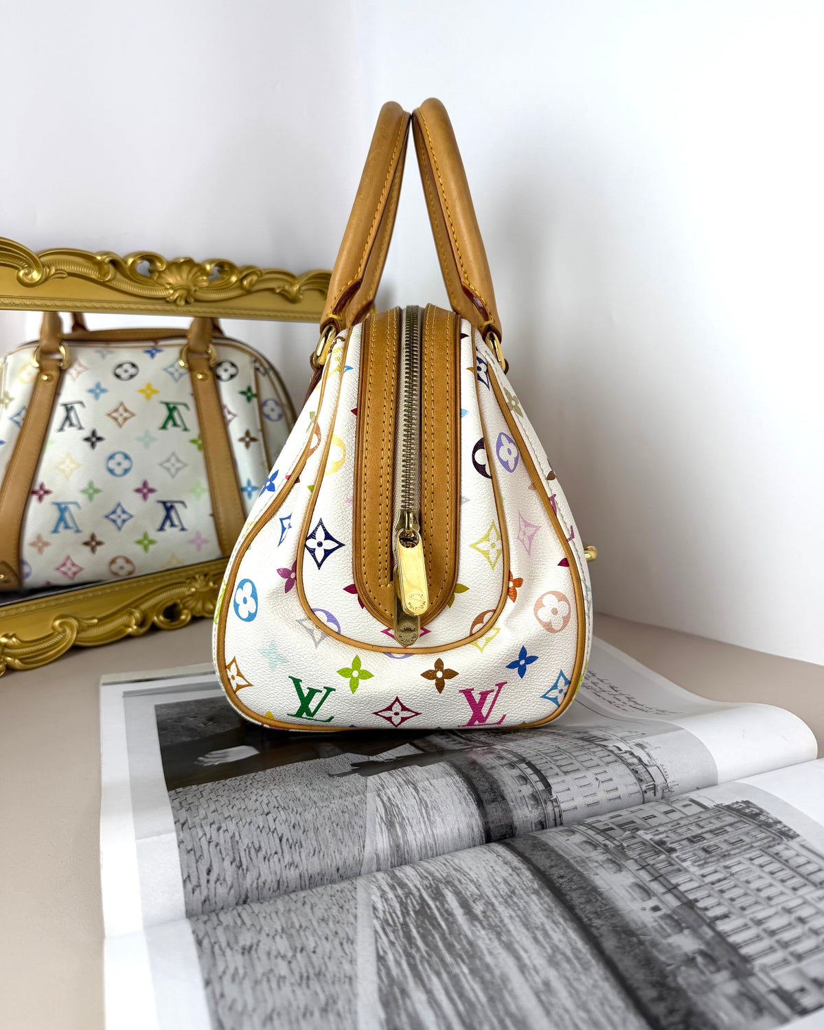 Louis Vuitton Monogram Multicolore Priscilla Bag - White Multicolour/ Blanc - View 3