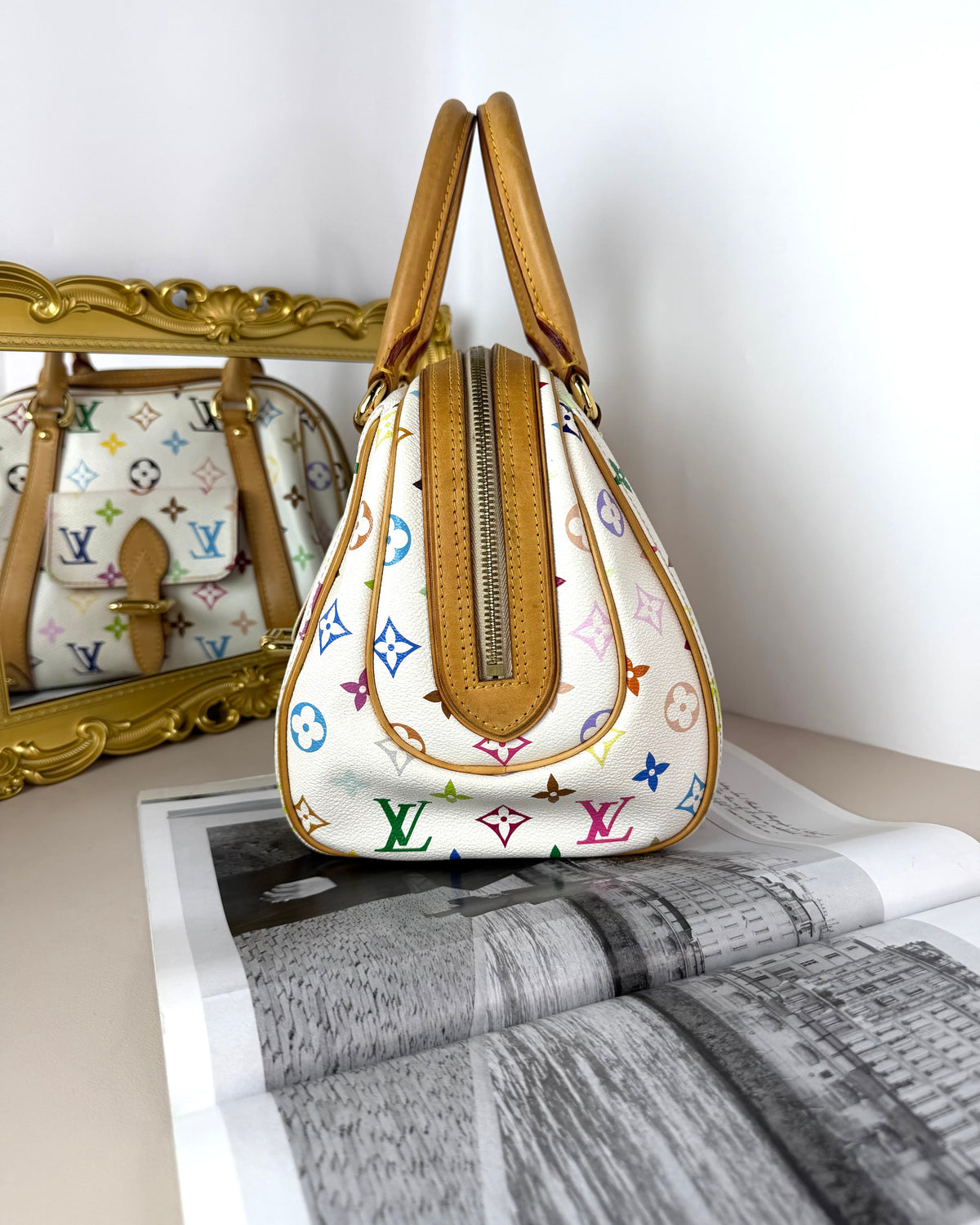Louis Vuitton Monogram Multicolore Priscilla Bag - White Multicolour/ Blanc - View 4