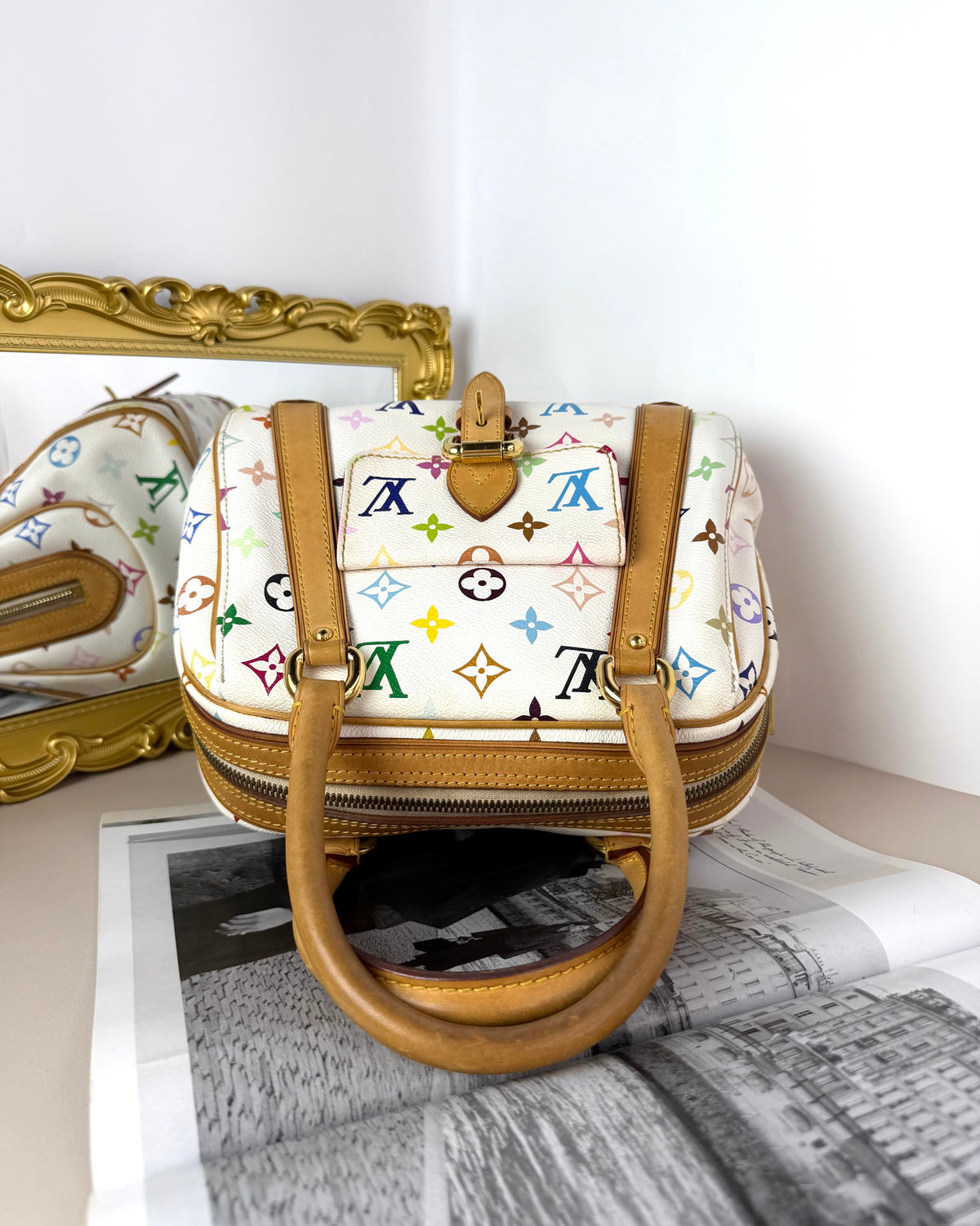 Louis Vuitton Monogram Multicolore Priscilla Bag - White Multicolour/ Blanc - View 6