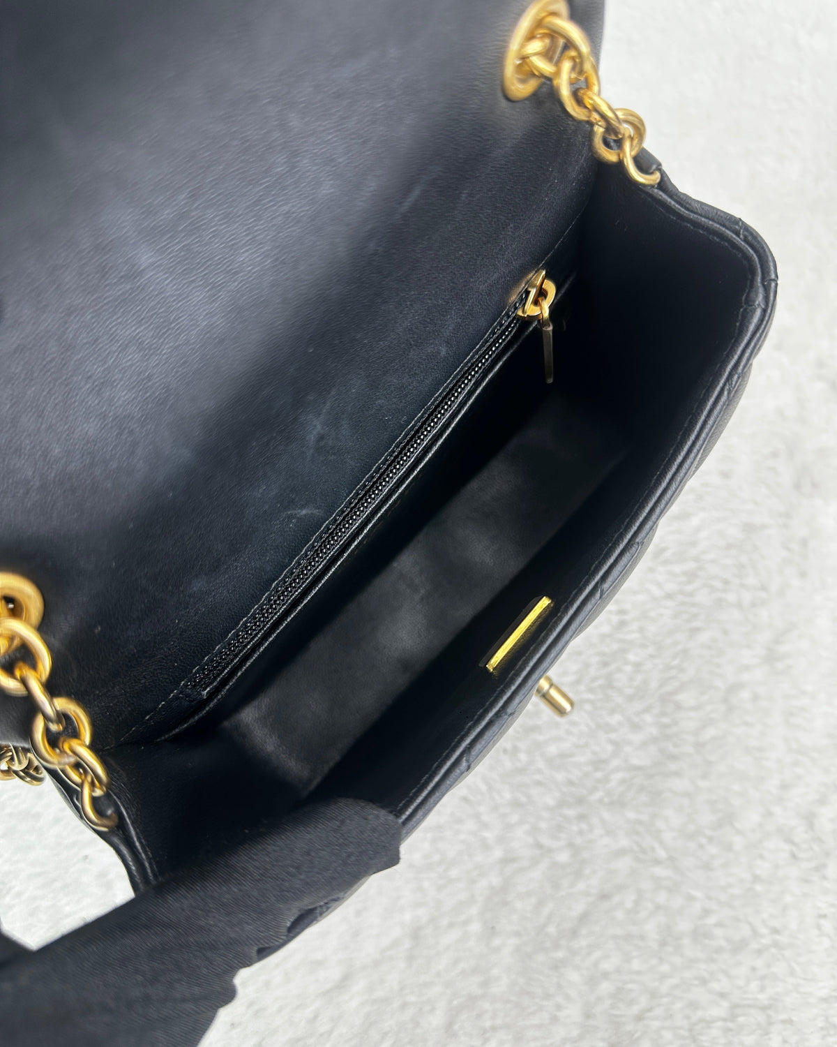 Chanel Mini Flap Bag - Black - View 6