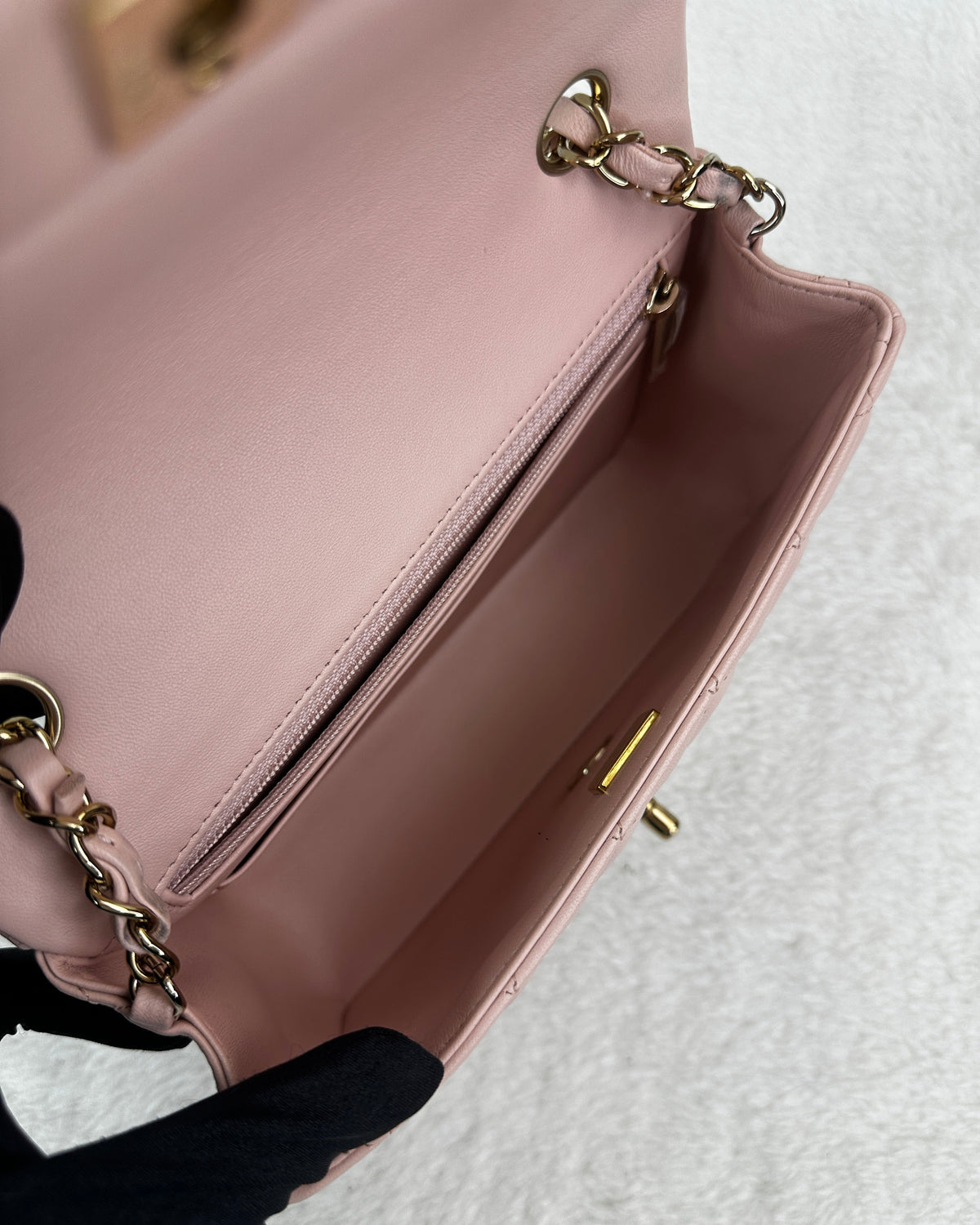 Chanel Mini Rectangular Flap Bag - Light Pink - View 6
