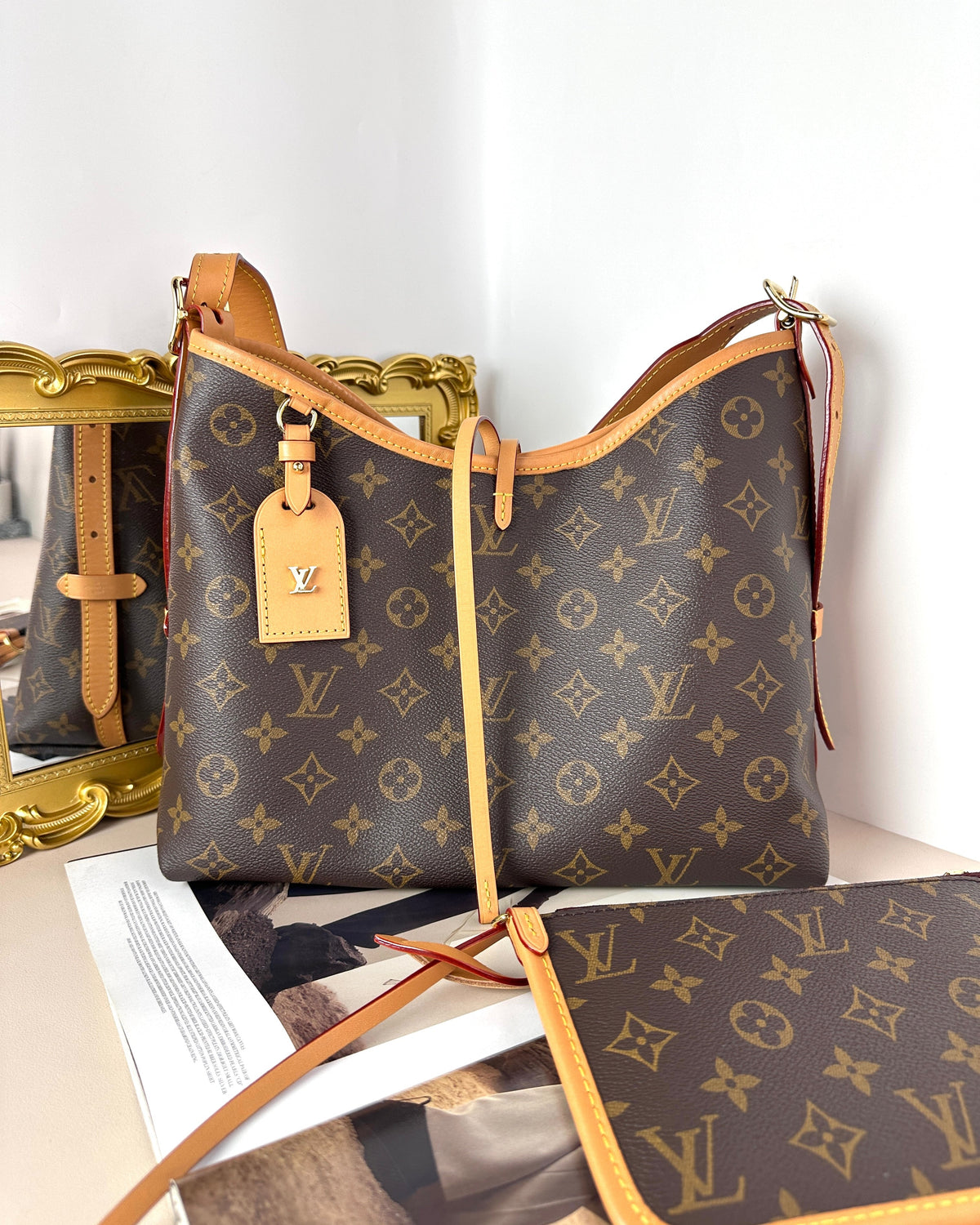 Louis Vuitton CarryAll PM Bag - Monogram Brown - View 1