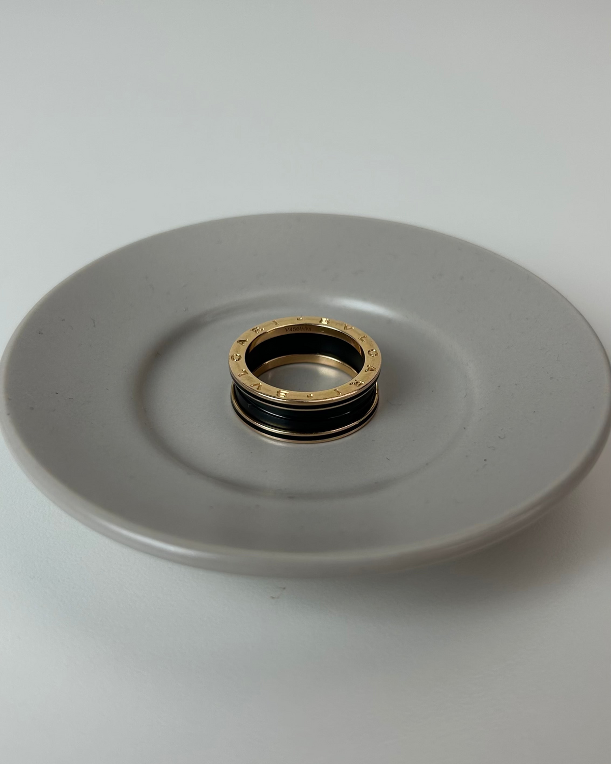 Bvlgari B.zero1 Ring - Black And Rose Gold - View 1