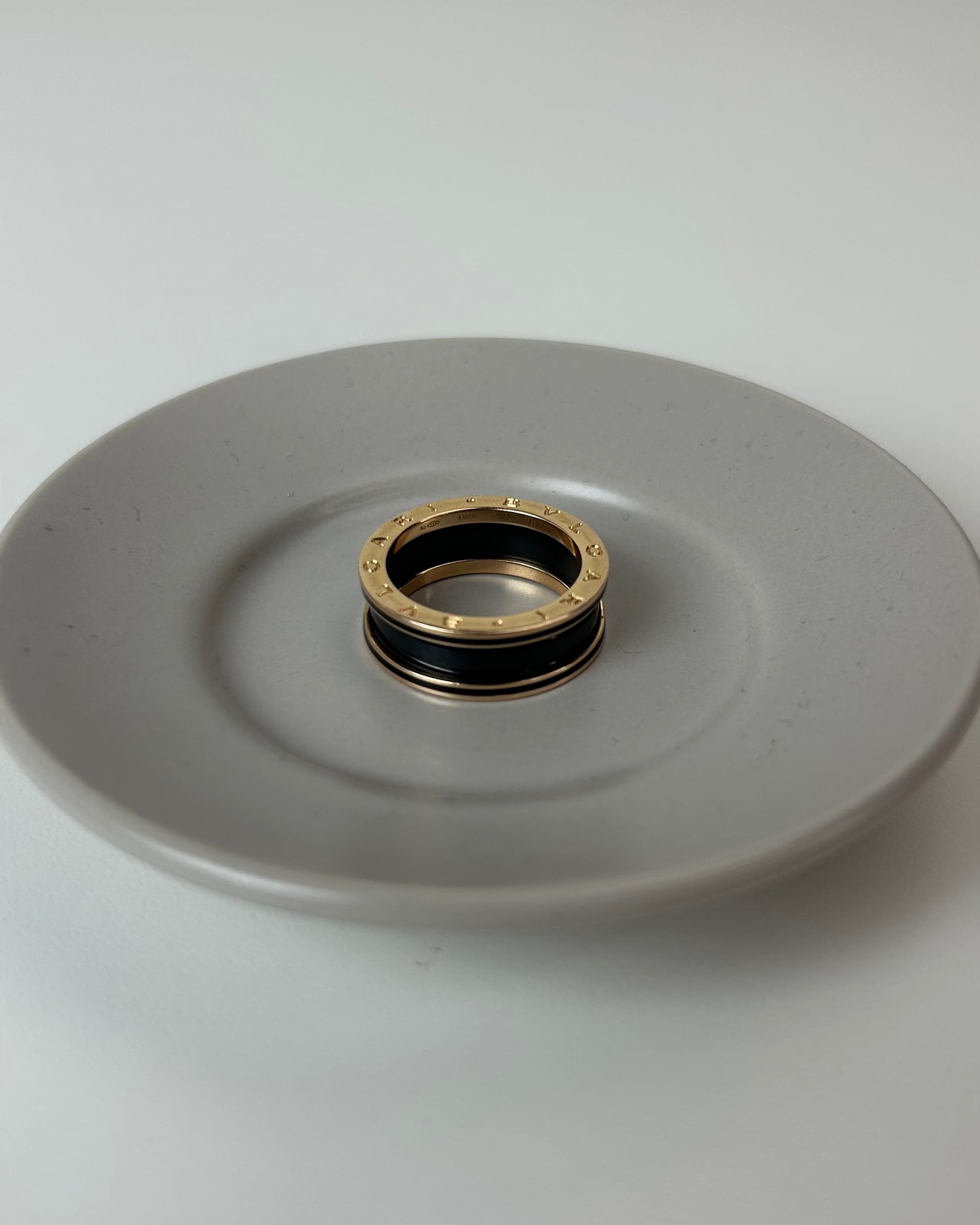 Bvlgari B.zero1 Ring - Black And Rose Gold - View 2