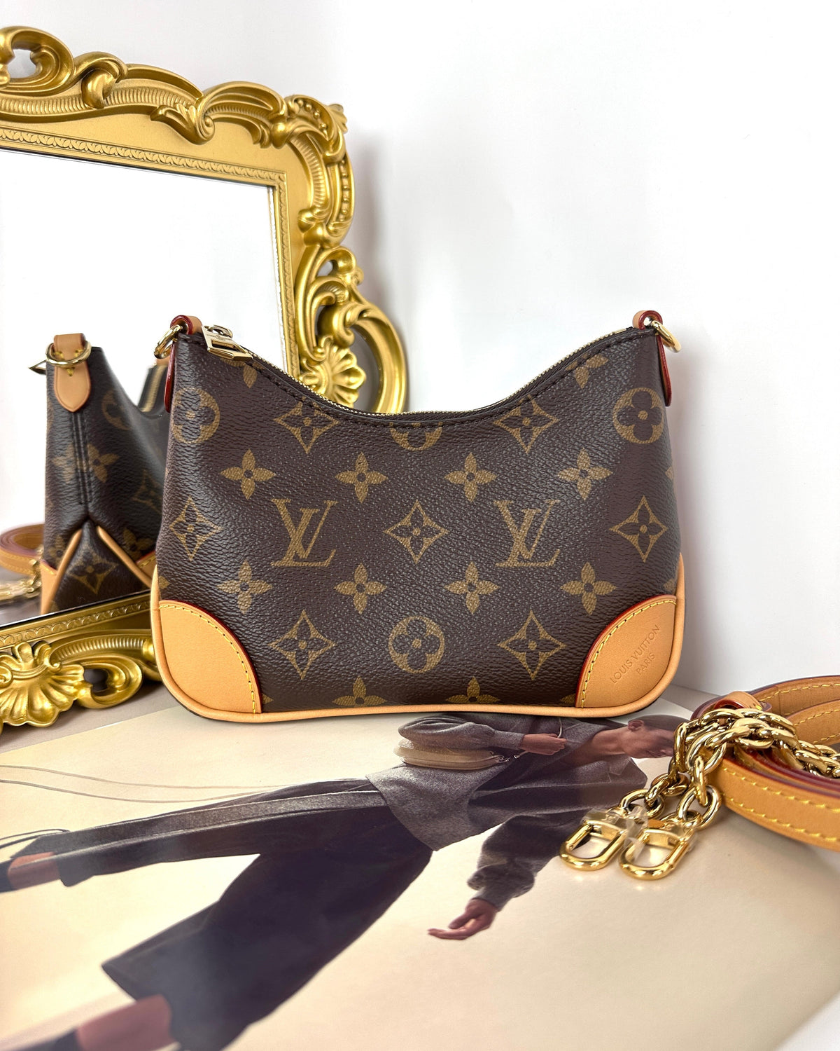 Louis Vuitton Nano Boulogne Bag - Monogram, Natural - View 1